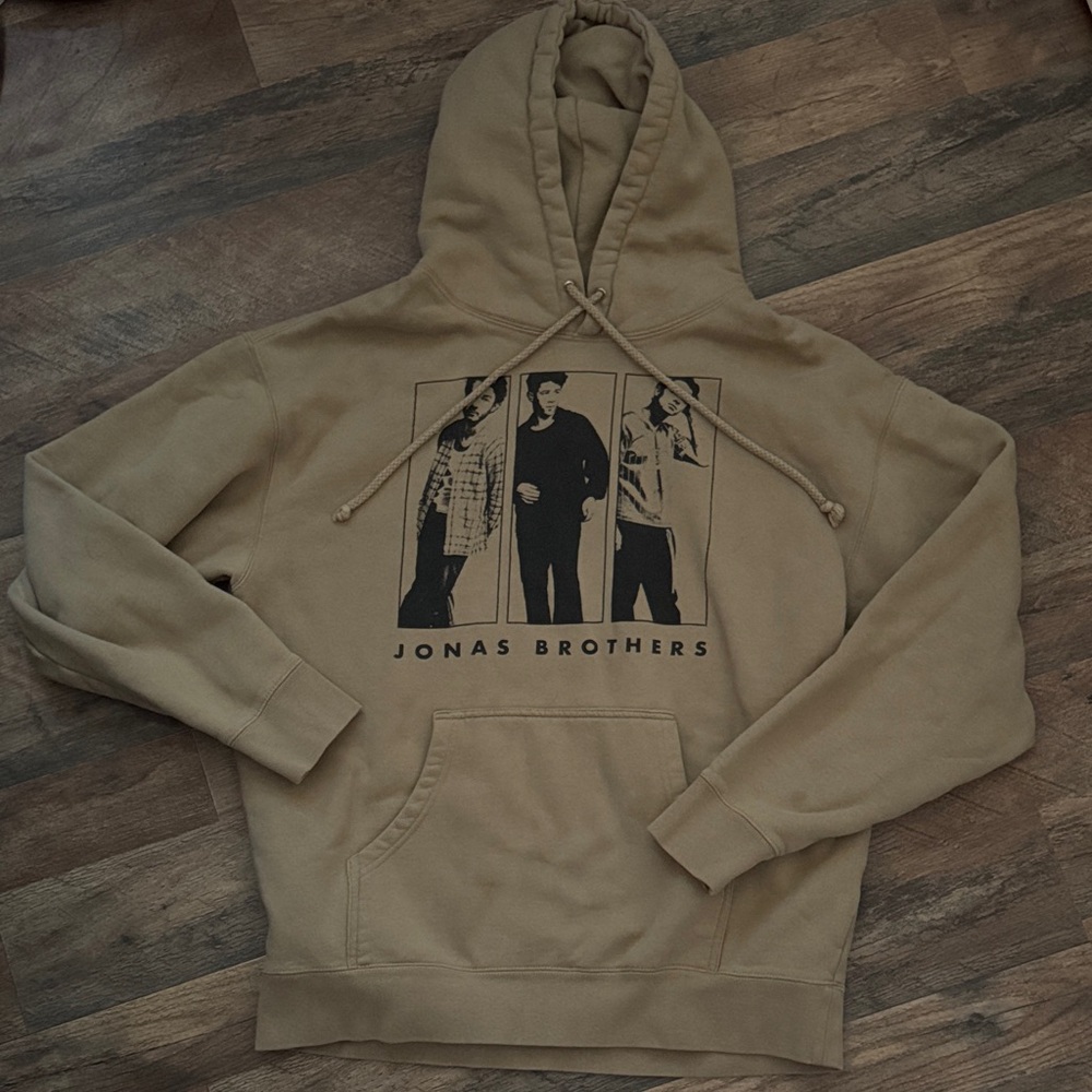 Jonas Brothers Beige Tour Merch Hoodie Unisex